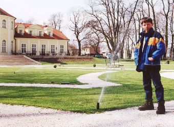 Przegl�d systemu zraszania w Sokolnikach