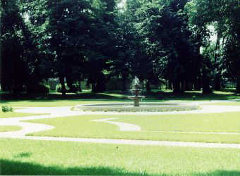 Fragment parku w Sokolnikach